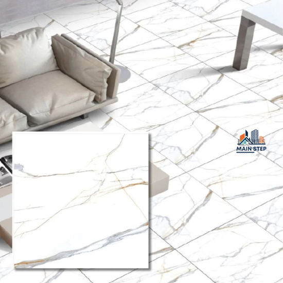 Porcelain  Marbré Grie GOLD 60×60 8mm